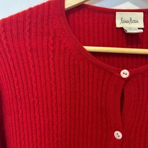 VTG Cashmere Neiman Marcus Ribbed Cardigan